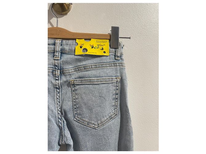 Off White Jeans OFF-WHITE T.EU 34 in cotone Blu - vista 5