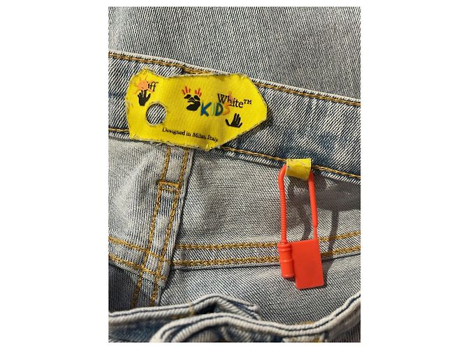 Off White Jeans OFF-WHITE T.EU 34 in cotone Blu - vista 6
