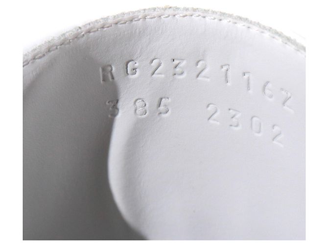 Kelly Hermès HERMES Sandali T.Unione Europea 38.5 Leather Bianco - vista 7