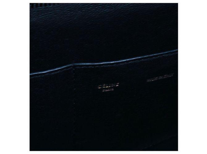 CELINE - Céline Trapeze Handtasche aus schwarzem Lackleder - Ansicht 9
