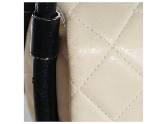 Hula Hoop CHANEL Borse T.  Leather Bianco - vista 5