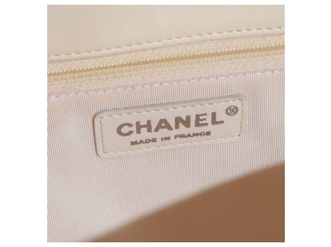 Hula Hoop CHANEL Borse T.  Leather Bianco - vista 8