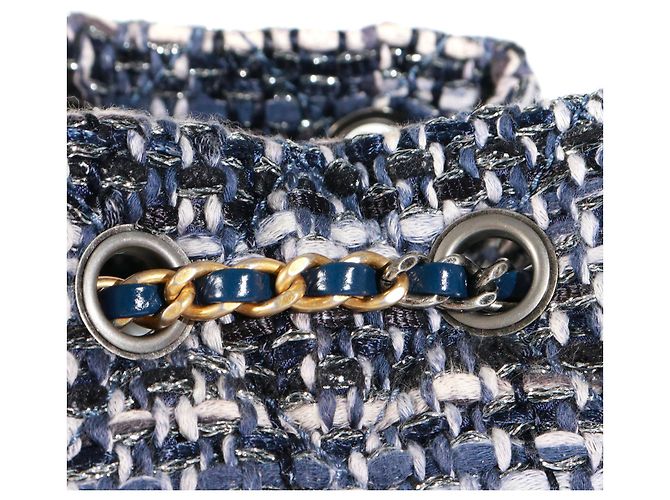 Mademoiselle CHANEL - Zaino Gabrielle Chanel in tweed blu navy - vista 6