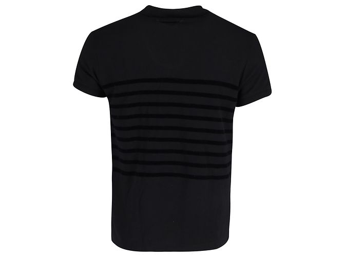 Polo Jean Paul Gaultier de algodón a rayas negras - vista 3