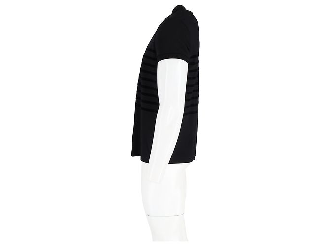 Polo Jean Paul Gaultier de algodón a rayas negras - vista 5