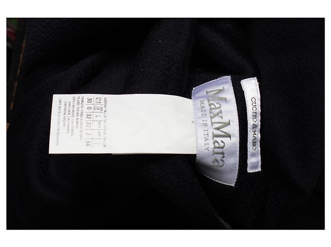 Abrigo reversible Max Mara Lilia en cachemir gris y negro - vista 10