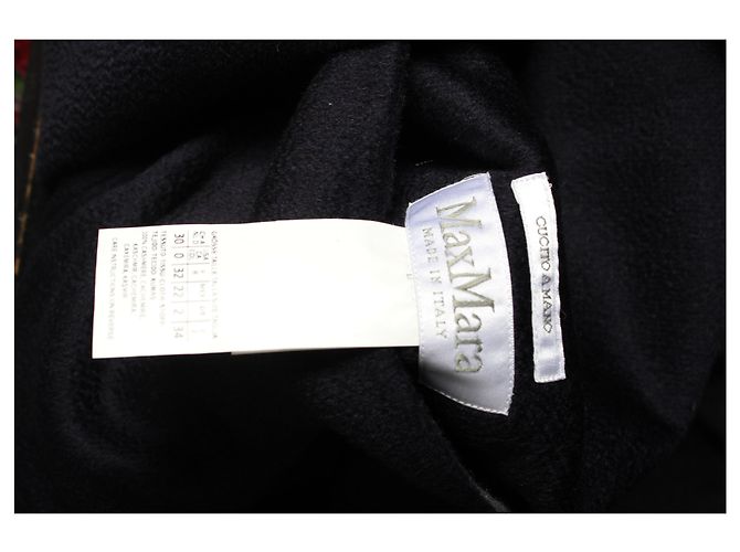 Abrigo reversible Max Mara Lilia en cachemir gris y negro - vista 9
