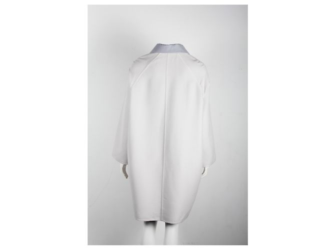 Hermès Hermes Front Zip Coat aus grauem Kaschmir - Ansicht 10