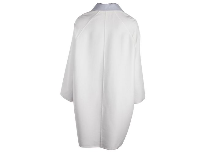 Hermès Hermes Front Zip Coat aus grauem Kaschmir - Ansicht 4