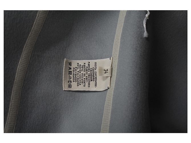 Hermès Hermes Wende-Weste aus hellblauem grauem Kaschmir - Ansicht 10