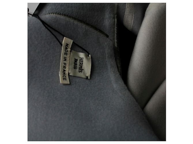 Hermès Hermes Wende-Weste aus hellblauem grauem Kaschmir - Ansicht 4