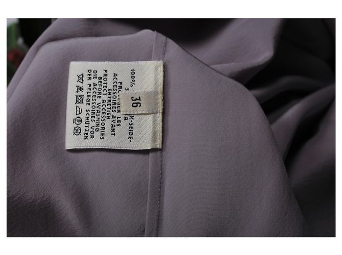 Hermès Blusa Hermes sem mangas com gola alta em seda lilás - vista 10