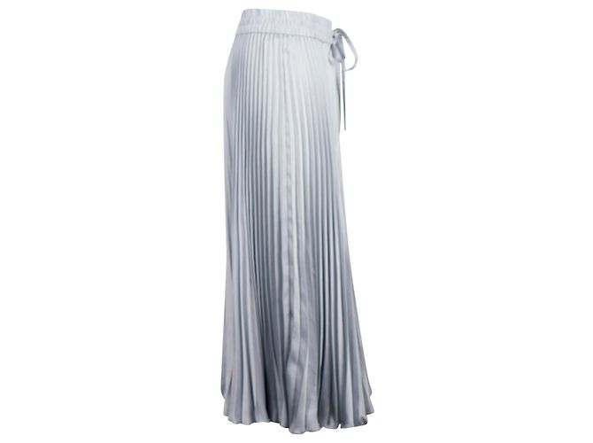 Red Valentino Plissee-Midirock aus hellblauem Polyester - Ansicht 2