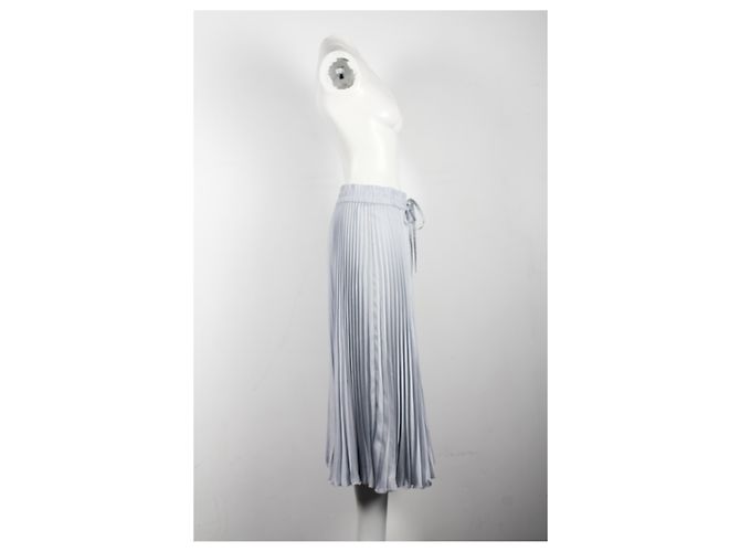 Red Valentino Plissee-Midirock aus hellblauem Polyester - Ansicht 6