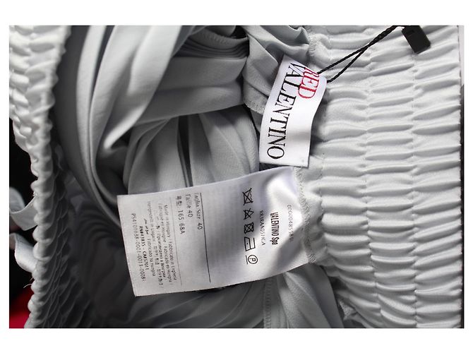 Red Valentino Plissee-Midirock aus hellblauem Polyester - Ansicht 8