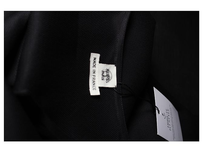 Blusa smanicata Hermès in seta nera Nero - vista 9