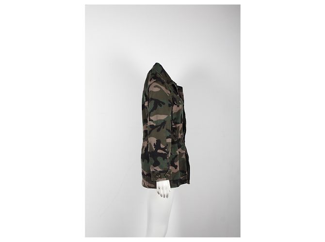 Autre Marque Chaqueta de camuflaje Valentino en algodón verde oliva - vista 7