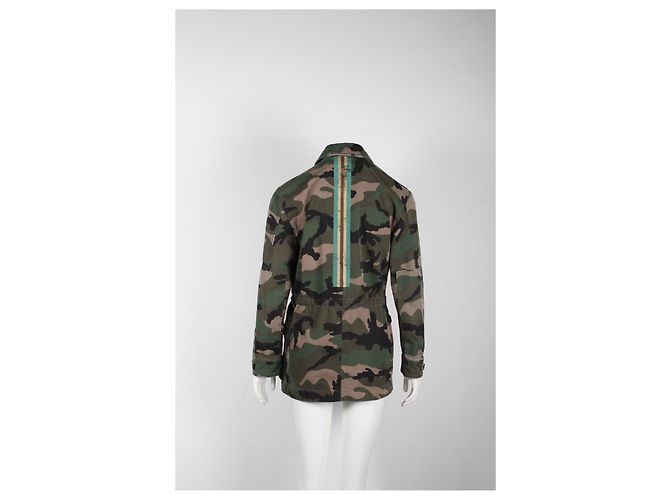 Autre Marque Chaqueta de camuflaje Valentino en algodón verde oliva - vista 8