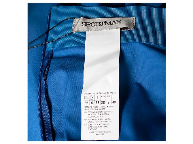 Falda midi circular Sportmax de algodón azul - vista 4