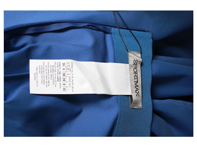 Falda midi circular Sportmax de algodón azul - vista 8