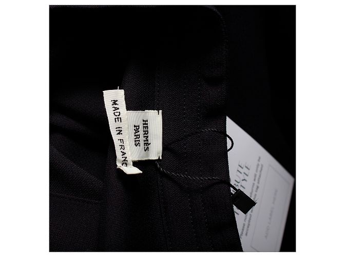 Hermès Abito Hermes con maniche a quarti in viscosa blu navy Blu chiaro - vista 4