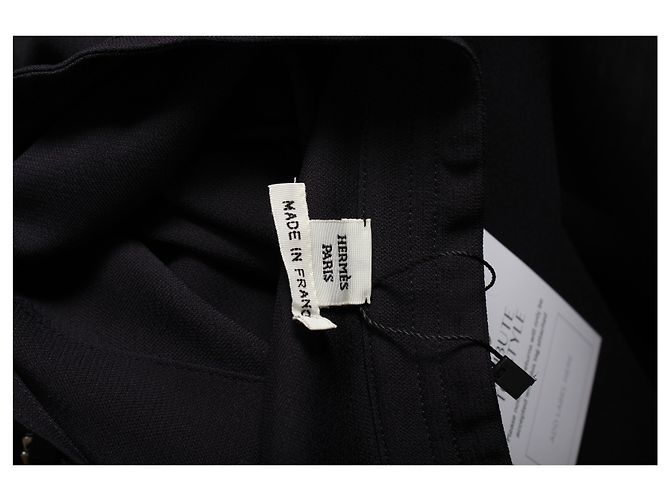 Hermès Abito Hermes con maniche a quarti in viscosa blu navy Blu chiaro - vista 9