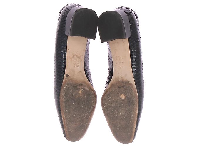 Ballerine Dior T.EU 39.5 Pelli esotiche Nero - vista 6