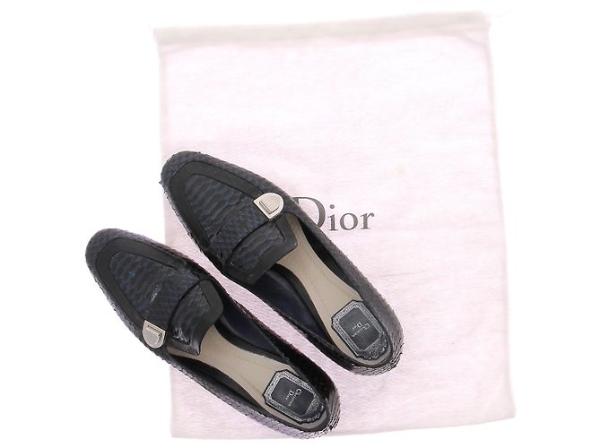 Ballerine Dior T.EU 39.5 Pelli esotiche Nero - vista 7