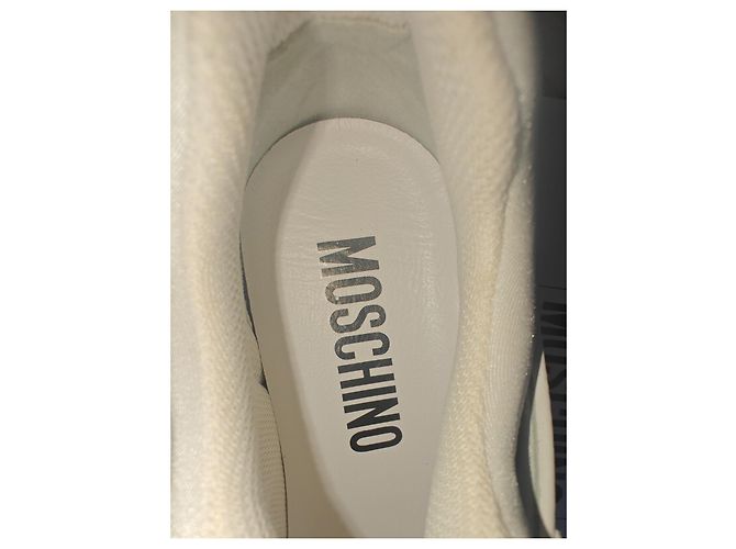 Sneakers Moschino Teddy Bianco - vista 5