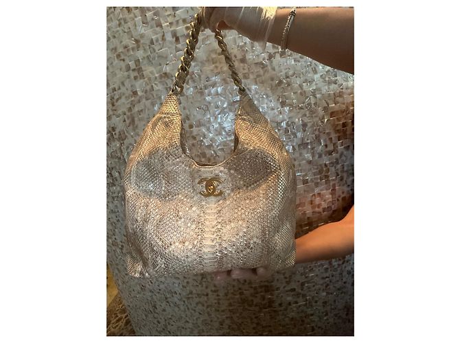 Borsa a tracolla Chanel 2014-2015 Paris-Dallas in pelle esotica Rif: 938912 - vista 14