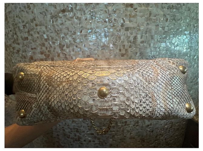 Borsa a tracolla Chanel 2014-2015 Paris-Dallas in pelle esotica Rif: 938912 - vista 5