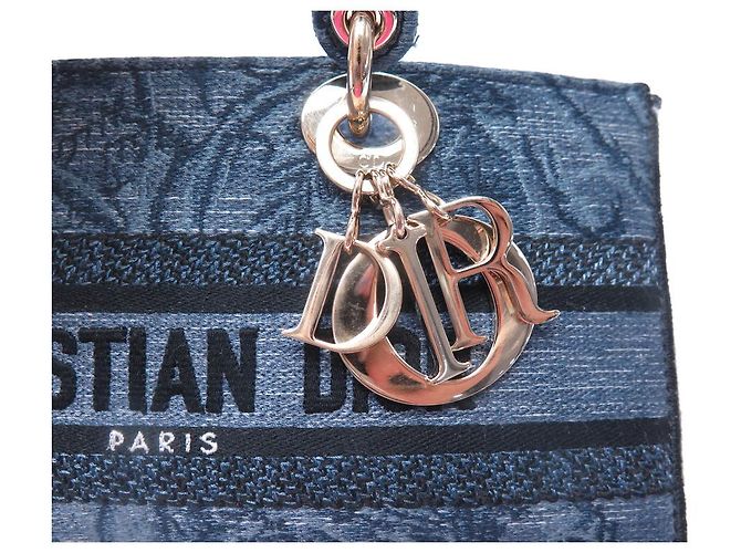 NUOVA BORSA A MANO CHRISTIAN DIOR LADY D-JOY MEDIA IN DENIM - vista 6