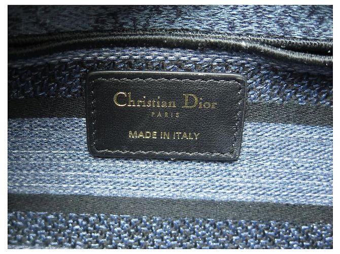 NUOVA BORSA A MANO CHRISTIAN DIOR LADY D-JOY MEDIA IN DENIM - vista 9