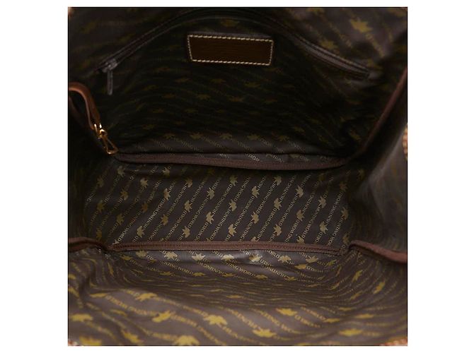 & Other Stories Bolsa tote de lona e couro Hunting World marrom - vista 5