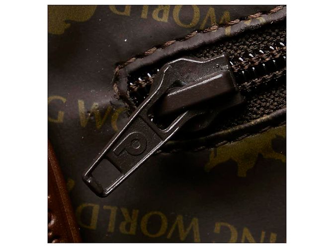 & Other Stories Bolsa tote de lona e couro Hunting World marrom - vista 6