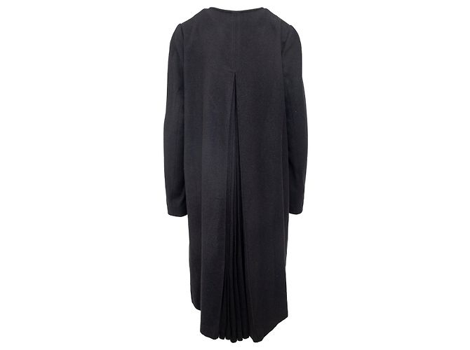 Autre Marque Abrigo Roberta Furlanetto con pliegues en la espalda Negro - vista 3