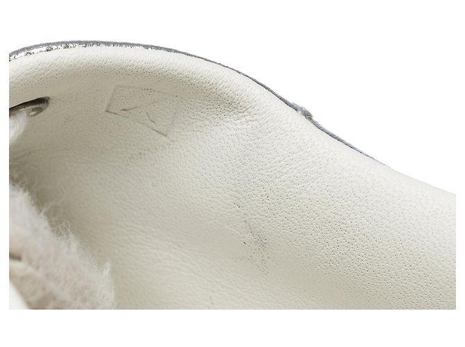 Hermès Sapato HERMES em couro prateado - 101922 Prata - vista 8