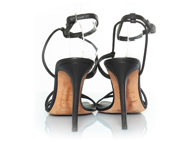 IRO, Schwarze Riemensandalen aus Leder - Ansicht 5