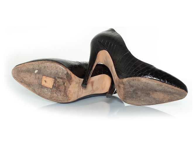 Jimmy Choo, Tacchi stampa cocco in nero - vista 7