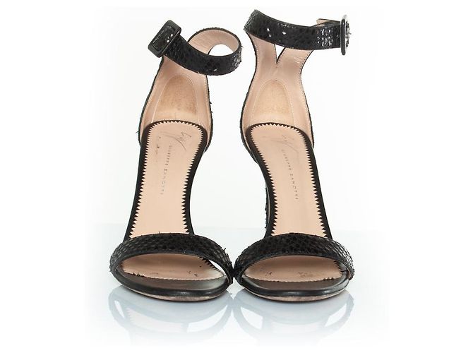 Giuseppe Zanotti, Python-Sandalen in Schwarz - Ansicht 5