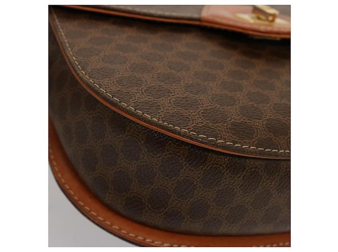 Céline CELINE Borsa a mano in tela macadam PVC 2modo Brown Auth 75809 Marrone - vista 14