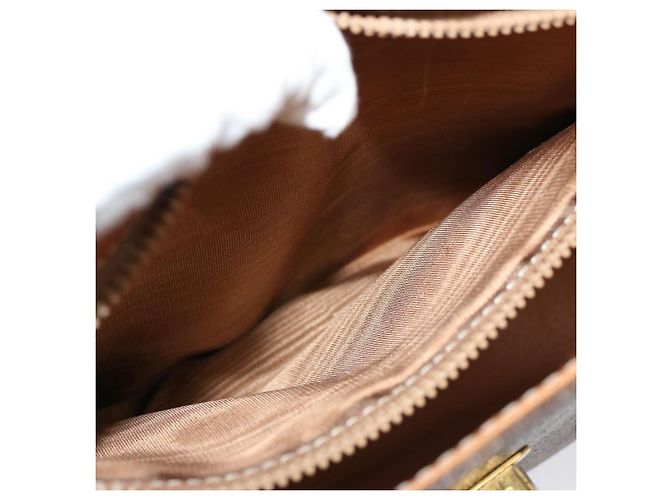 Céline CELINE Borsa a mano in tela macadam PVC 2modo Brown Auth 75809 Marrone - vista 21