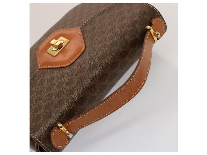 Céline CELINE Borsa a mano in tela macadam PVC 2modo Brown Auth 75809 Marrone - vista 6