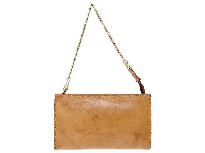 Bucket LOUIS VUITTON Secchiello in pelle Nomad PM Pouch Beige LV Auth 74291 - vista 13
