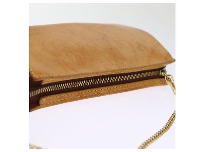 Bucket LOUIS VUITTON Secchiello in pelle Nomad PM Pouch Beige LV Auth 74291 - vista 6