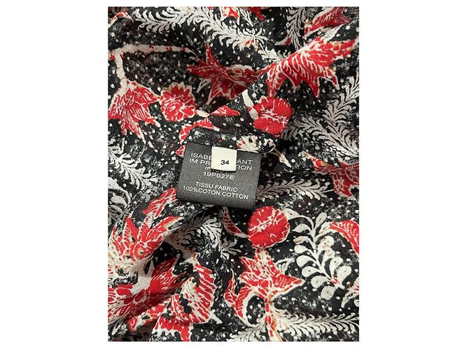 ISABEL MARANT ETOILE Vestidos T.FR 34 Algodón Negro - vista 5