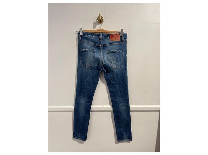 Jeans DSQUARED2 T.FR 34 Cotone Blu - vista 3