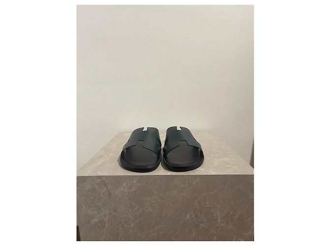 Hermès HERMES Sandali T.Unione Europea 42.5 Leather Verde - vista 2