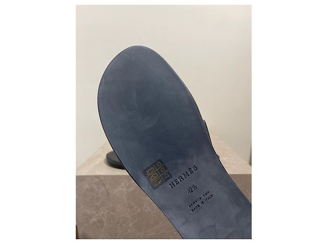 Hermès HERMES Sandali T.Unione Europea 42.5 Leather Verde - vista 6