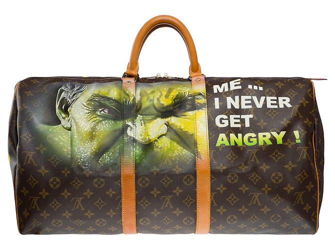 LOUIS VUITTON Keepall Bag in Brown Canvas - 33355121046 - view 3